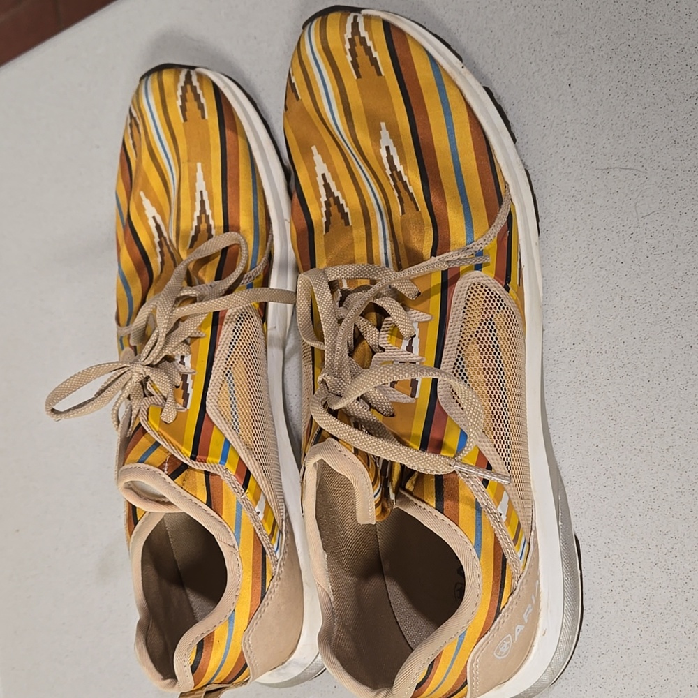 Ariat Fuse Navajo Mustard Sneakers - Picture 2 of 8